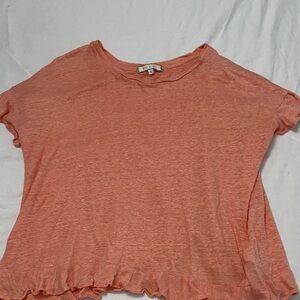 Free People Coral Short Sleeve Top